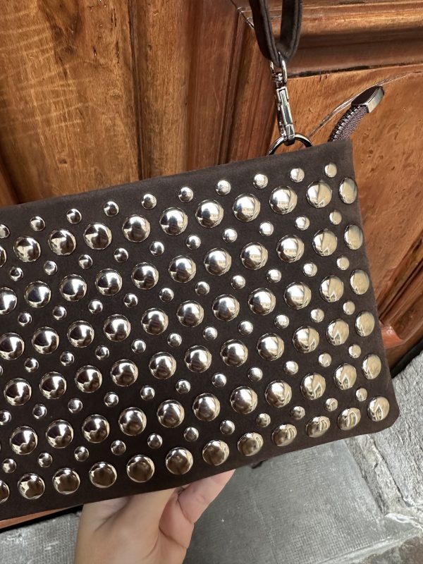 Pochette clous - marron