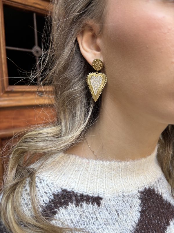 boucles d'oreilles coeur
