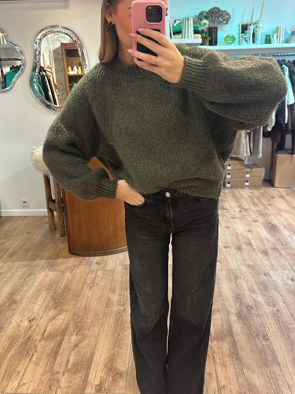 Pull Léana kaki