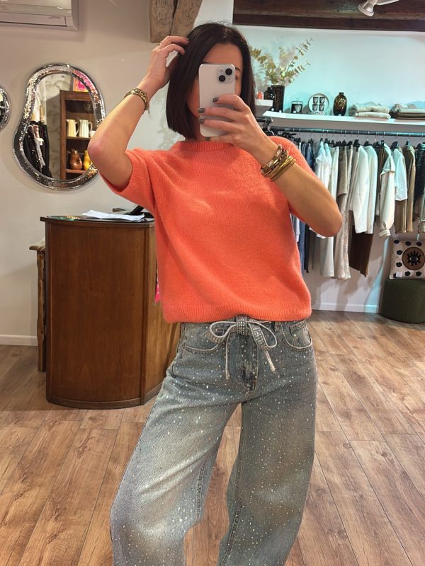 Pull Agathe corail