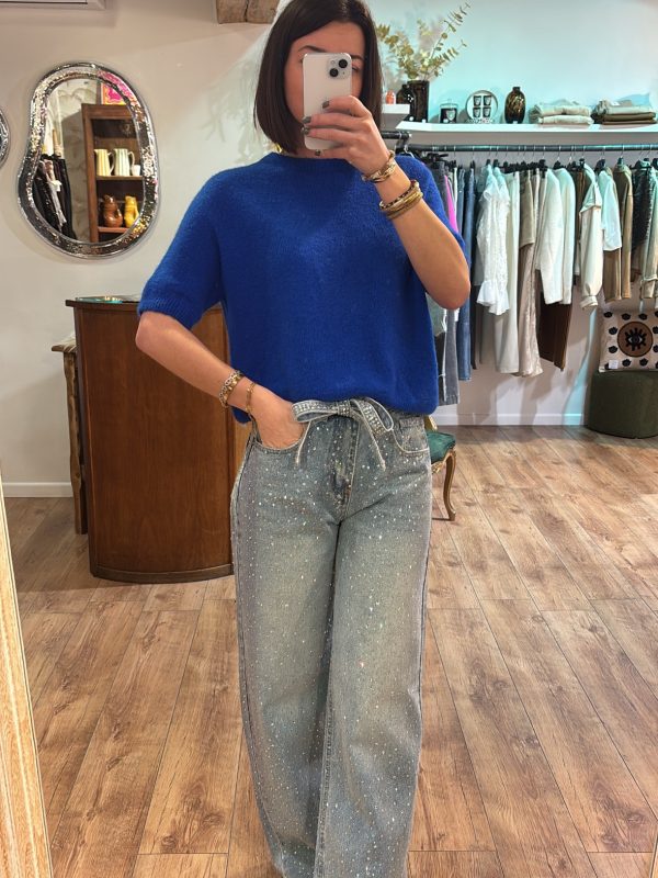 Pull Agathe bleu roi