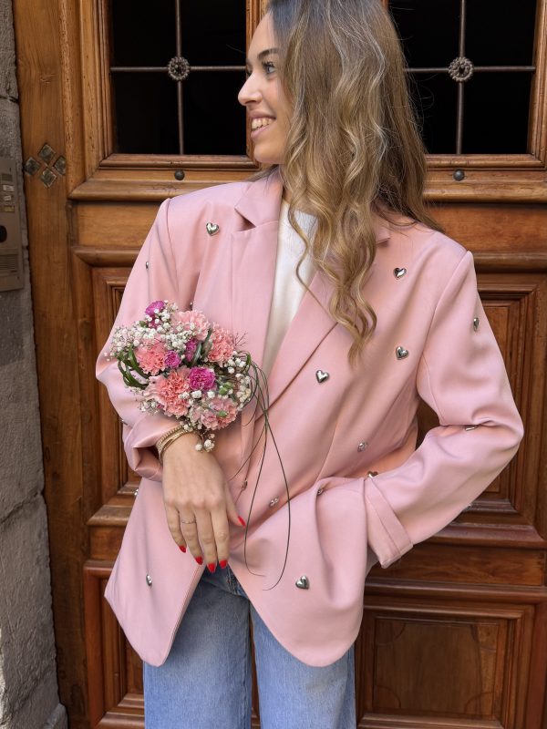 Blazer COEUR rose